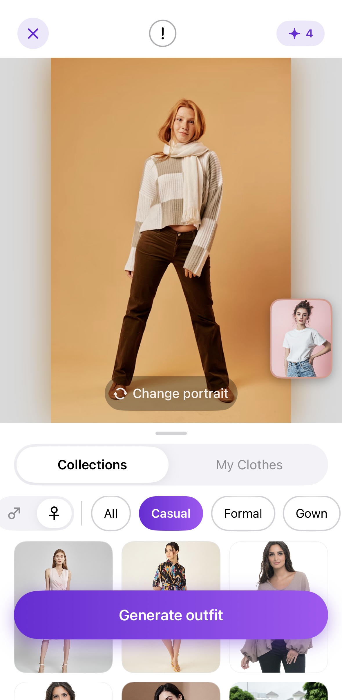 Outfit.ai app screenshot